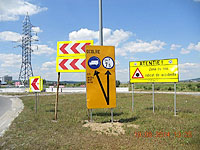 Indicator interzis pentru camioane DN7 Pitesti-Valcea